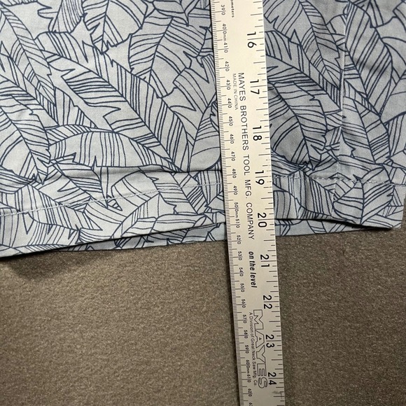 Tommy Hilfiger Mens 36 Blue Tropical Palm Leaf Chino Shorts Beach Summer Preppy - Picture 6 of 13